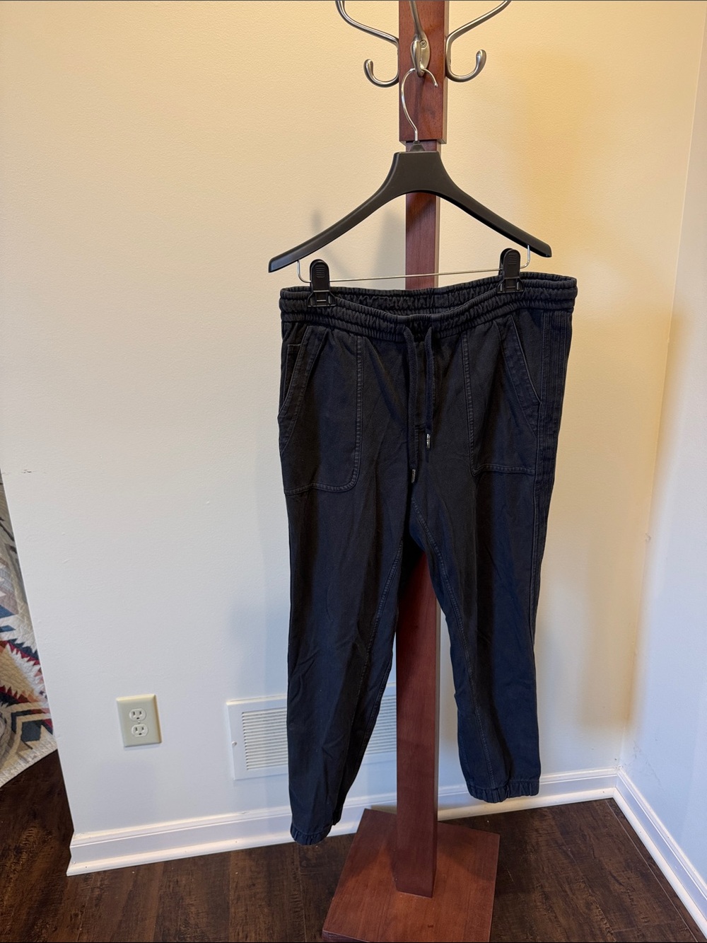 Athleta Black Elastic-Waist Women's Joggers